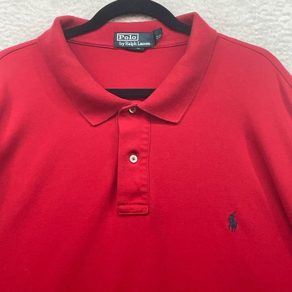 Vintage Polo Ralph Lauren Shirt Mens 4XB Red Pony Rugby Preppy Big Vtg Casual - Picture 5 of 8